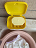 威尔基肥皂盒小黄鸭香皂盒大学生开学必备双层带盖宿舍儿童卡通香皂盒 卖萌鸭大号双层（1个装） 实拍图