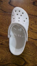 CROCS卡骆驰洞洞鞋贝雅男鞋女鞋轻便耐磨一脚蹬拖鞋休闲鞋|10126 白-100 41 /42(260mm) 实拍图