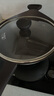 荣事达（Royalstar）天然陶土炒锅不粘锅家用无油烟双色炒菜锅电磁炉燃气灶适用带盖 【陶釜-摩卡色】内径 32cm 实拍图