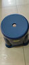 爱迪威塑料凳子加厚熟胶家用矮凳时尚小板凳浴室茶几换鞋凳圆凳椅子 加厚款-深海蓝大号(高26公分) 实拍图
