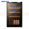 奥克斯（AUX）家用商用迷你小型单门冰箱酒柜冷柜冰吧 酒吧冷藏柜 恒温玻璃展示柜 茶叶保鲜柜 【国家补贴】116升[冷藏+蓝光] 实拍图