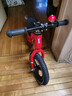 飞鸽儿童平衡车1-3-6岁男女小孩滑行无脚踏自行车宝宝两轮滑步车礼物 12寸镁合金一体充气轮【中国红】 实拍图