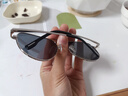 帕森（PARZIN）偏光太阳镜 男士经典蛤蟆镜双梁飞行员墨镜 开车驾驶眼镜 PZ8023 实拍图