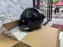 GSB摩托车头盔冬季防冻保暖男女盔3C电动车摩托车通勤竞速头盔gsb361 闪光黑配透明镜片+顺丰快递 XXL（建议58-59头围） 实拍图