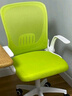 奥伦福特 电脑椅 家用办公椅靠背椅转椅书房椅子学生座椅人体工学椅学习椅 JF-白框绿网【折叠背】 实拍图