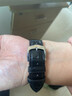 十瑞（SHIRUI）适用于卡地亚鳄鱼皮表带蓝气球原装坦克Tank系列男女真皮手表带 黑色【蓝气球】不带按扣 【表带宽度】22mm 实拍图