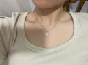 SLV轻奢四叶草项链女高级感吊坠饰品送女朋友老婆结婚纪念日生日礼物 皎月银 【精美礼盒装】 实拍图
