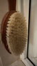 素一素二长柄洗澡刷猪鬃刷软毛弧形浴刷搓背刷搓澡巾沐浴刷身体刷干刷神器 乌檀木可拆卸猪鬃浴刷-干湿两用 实拍图