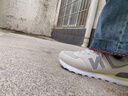新百伦男鞋官方秋冬透气网面运动鞋子女鞋休闲情侣N字574阿甘复古跑步鞋 574米白升级版 41 实拍图