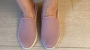 欧品臣夏季新款老北京布鞋女网面透气防滑软底妈妈鞋一脚蹬平底休闲单鞋 粉色 37 【标准码】 实拍图