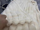 猫人兔毛绒毛毯冬季加厚仿皮草办公室冬天午睡毯法兰绒沙发毯被子单人 兔毛奶白【皮草级软糯手感】 150x200cm【双面毛绒软糯贴身】 实拍图