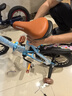 永久（FOREVER）永久儿童自行车永久自行车儿童 自行车3-6岁折叠自行车儿童单车 14寸标配蓝|折叠+车筐+礼包 实拍图