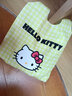 新款大容量夏天轻便百搭卡通kitty手提包外出休闲包单肩可爱ins风 黄白格子可爱KT包【大号无挂件】 实拍图