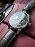 冠琴（GUANQIN）手表男士机械表雕花系列全自动镂空夜光防水商务瑞士品质国潮腕表 皮带银色黑面 实拍图
