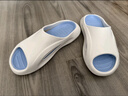 LATE TIME软弹户外拖鞋男士四季软底防滑新品运动拖鞋情侣居家凉拖鞋女外穿 白蓝 44-45 【标准码】 实拍图