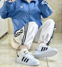 adidas休闲简约三条纹梭织立领夹克外套男装秋季阿迪达斯三叶草 深蓝(推荐选大一码)   2XL 实拍图