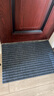 墨斗鱼条纹入户地垫　家用可裁剪除尘防滑吸水地垫 灰色  60*90cm 实拍图