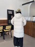 高梵黑金鹅绒服机能5.0六格男女同款加厚中长款羽绒服经典百搭休闲风 铂金1号 XS 实拍图