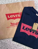 Levi's李维斯情侣美式宽松印花时尚简约舒适潮流纯棉圆领短袖T恤 藏青色 002A0-0002 2XL 实拍图