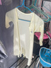 贝瑞加（Babyprints）宝宝连体衣纯棉婴儿夏季衣服儿童家居睡衣薄款爬服A类柔软 黄90 实拍图