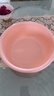 家用脸盆塑料盆子洗衣盆洗脸盆大号加厚学生宿舍洗衣服盆洗脚盆 脸盆 粉色大号1个（29cm） 实拍图