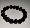 石玥珠宝精品12mm乌金天然黑曜石手串本命年转运珠佛珠水晶手链男女士款 实拍图
