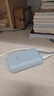 小米自带线充电宝10000mAh 口袋版小巧便携 移动电源随身充 双向快充安卓苹果通用 安全耐用 灰蓝色 实拍图
