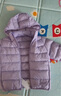 优衣库童装男童女童高级轻型羽绒连帽外套帽子可拆卸471377 71 浅蓝紫色 160 实拍图