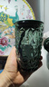 乐唯诗（NERVISHI）玻璃杯高颜值水杯透明玻璃牛奶杯带把ins风奶茶杯早餐杯茶杯 墨绿吸管杯-450ml1只 实拍图