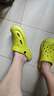 IQGD洞洞鞋男凉拖鞋女休闲两用沙滩鞋包头拖室内外防滑 绿色 42-43  实拍图