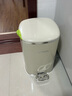 纳鸣垃圾桶客厅大号带盖卫生间专用脚踏式厕所卧室厨房家用新款轻奢 【大号20L】奶油银（内外双桶） 实拍图