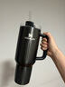 STANLEY巨无霸吸管杯水杯保温杯大容量不锈钢杯子办公1.18升-流光黑 实拍图