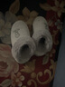 BAIHOU(白猴) 保暖冬季高帮毛毛包跟棉拖鞋男女 M-71  灰色40-41 实拍图