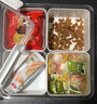 耐持网红水果盘创意保鲜盒零食盘防潮干果坚果糖果盒带盖分格收纳盒 实拍图