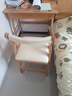 源氏木语实木儿童椅北欧风书房扶手椅学生写字椅家用可调节学习椅餐厅餐椅 有机皮软包坐面-0.44米升降椅 实拍图