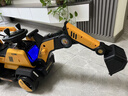 星帕儿童玩具挖掘机可坐人可骑挖土机玩具车男孩电动遥控车挖机礼物 全电【电臂+推杆+故事音乐】 实拍图