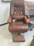 寳伽帝龍（BOGADION） 真皮可躺老板椅实木牛皮大班椅升降转椅按摩家用电脑椅办公椅子 实拍图