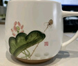 束氏手绘高温瓷陶瓷茶杯大容量喝水杯茶水分离杯泡茶杯办公室茶杯送礼 实拍图