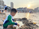 B.Duck小黄鸭儿童泳衣连体男童 长袖中裤男宝宝运动泳装温泉泳衣 实拍图