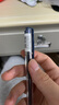 uni三菱 uni-ball UM-100蓝黑色中性笔高颜值0.5mm签字笔商务学生考试专用水笔水性笔套装 5支 实拍图