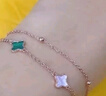 Grace Girl双层四叶草手链女网红首饰时尚个性简约圣诞节生日礼物送女友 实拍图