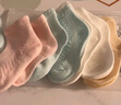 9i9婴儿袜子新生儿宝宝袜网眼松口透气精梳棉袜6双0-1岁A81纯色 实拍图