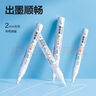 得力（deli）2.0mm轮胎修补油漆笔记号笔马克笔高光笔签字签到手绘涂鸦 清明石碑碑文笔防水 4支/盒33095 白色 实拍图