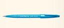 派通（Pentel）彩色软毛笔秀丽笔 弹性笔尖水性笔Touch手帐书信贺卡用 SES15C天蓝色/单支装 实拍图