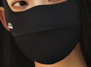 OhSunny防晒口罩女防紫外线护眼角户外骑行透气显瘦凉感面罩 暗夜黑 实拍图