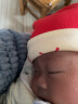 贝娜茜婴儿帽子秋冬季新生儿胎帽纯棉6-12个月春秋薄款婴幼儿套头帽秋季 1102-睡眠小鹿-红色 0-12个月 帽子+围巾-加棉款 实拍图
