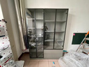 唐辑轻奢玻璃门书柜自由组合书架落地客厅展示柜储物柜双门60cm长 实拍图