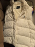 骆驼（CAMEL）户外防泼水羽绒马甲女90%绒子背心外套 J25CR2L5006 暖白 XXL 实拍图