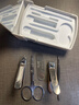 海菲诺指甲刀套装带镜子全套指甲剪死皮剪挖耳勺鼻毛剪指甲钳修脚刀5件 实拍图
