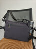 鳄鱼恤单肩包男士斜挎包休闲牛津布包大容量商务多功能轻便男包时尚出游 黑色大款【长33高24厚15厘米-双侧袋兜设计】 大款可放A4纸张 - 小款可放12寸IPAD 实拍图